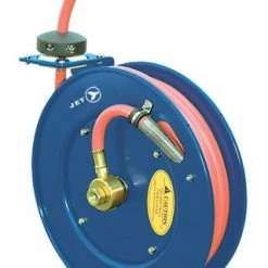 Best deal 🧨 Jet 391722 - (AW3850) 3/8" X 50' Retractable Air/Water Hose Reel  Heavy Duty 🥰