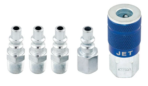 Discount ๐ฏ Jet 420691 - (A5PCS) 5 PC "A" Type Air Fitting Set - 1/4" Body X 1/4" NPT ๐ 3 Discount ๐ฏ Jet 420691 - (A5PCS) 5 PC "A" Type Air Fitting Set - 1/4" Body X 1/4" NPT ๐