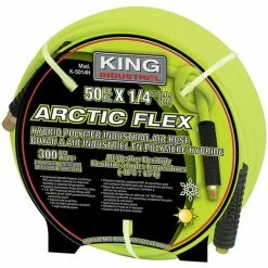 Best Pirce ⌛ King Canada K-5014H - 1/4" X 50' HYBRID POLYMER INDUSTRIAL AIR HOSE 💯